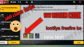 NEW REDEEM CODE. Freefire GUITAR Redeem code, how to get gutar in freefire