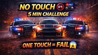 No Touch Police Car for 5 Minutes 😱 | Extreme Police Escape Challenge