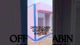 Office Portable Cabin with Shatter 12'x10'. #cabin #containeroffice #containerhome #officecabin