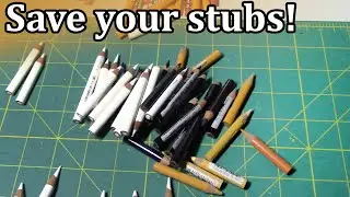 Colored pencils hack: use your stubs all the way #SHORTS