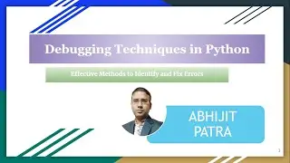Debugging Techniques in Python