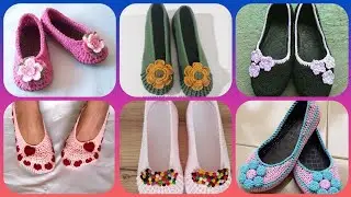 Crochet Work Girls Shoes Design Girls Slipper Design Stylish & Comfortable Design for Girls