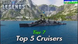 Top 5 Cruisers Tier 7 World Of Warships Legends