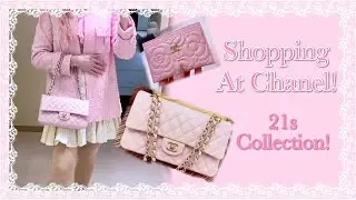 🛍Shopping The Iridescent Pink Classic Flap At CHANEL! 🛍 🌸CHANEL 21s Collection! 🌸VLOG #20