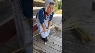 #part1 of #broom #making with Karen #historic #crafts #livinghistory #museum #shorts #short #fcmv