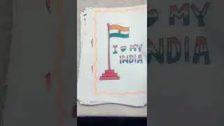 Lovely drawing of indian national flag #shorts#art #drawingideas #artdrawing#15august #trending #art