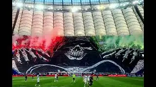 Art and Creativity choreography From the Legia Warsaw Ultras in the polish Final Cup 