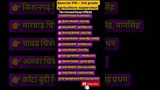 Rajasthan GK important Points || #RajasthanGk #patwarexam #reetexam #VDOexam #rajasthangkquiz