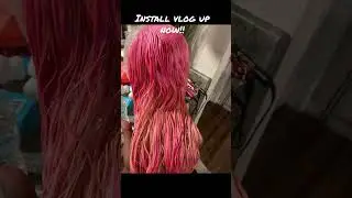 Pink Amazon wig install