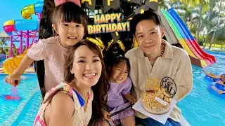 Kejutan Ulang Tahun, Main Perosotan, Berenang, Main Excavator dan Kasih Makan Rusa