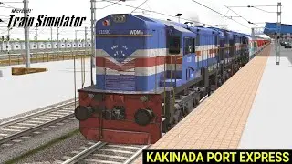 17205 Kakinada Port Express | Train Simulator | Arrived Kazipet Junction | Game Stay Play
