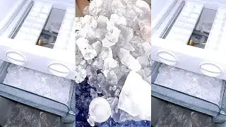ASMR HARD ICE EATING / CRUSHED ICE / THIN ICE
