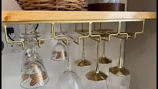 FOMANSH Gold Wine Glass Rack Elegant 2 Pack Stemware Holder Review