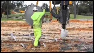 Wick drain installation