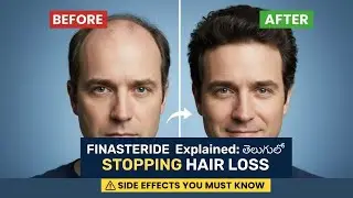 Finasteride for Hair Loss: Explained తెలుగులో (Dosage, Side Effects & 1 Year Results)