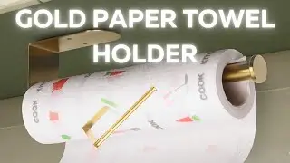 Luxury in Every Wipe, The Gold Paper Towel Holder