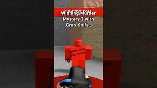Grab Knife in MM2.. #roblox #murdermystery2 #mm2 #hacker #funny #c00lkidd #shorts