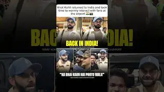 Virat Kohli returned to India and took time to warmly interact with fans at the airport🇮🇳#viratkohli