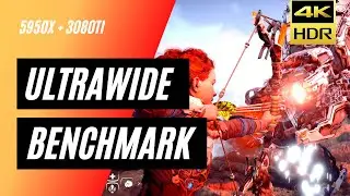 HORIZON ZERO DAWN ULTRAWIDE HDR BENCHMARK GAMEPLAY - Max settings + Quality DLSS