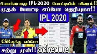 IPL-2020 First Match Date And Schedule Officially Announced 🔥🔥