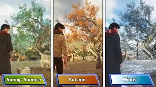 Hogwarts Legacy | Spring - Summer - Autumn - Winter | Seasons Comparison