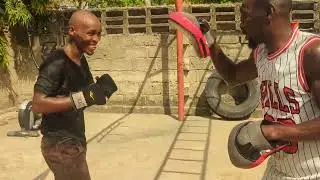 Boxing training session with chichi mawe ,tank and caddabrah #boxing #mafiaboxing#sports#tanzania 