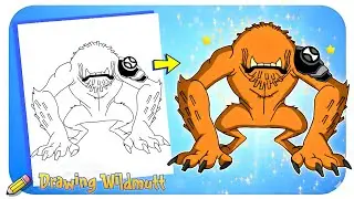 How to Draw Wildmutt from Ben 10 | Easy Alien Drawing.