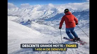 1450 m de d&eacute;nivel&eacute; 🔥 Descente int&eacute;grale de la Grande Motte jusqu&rsquo;&agrave; Tignes