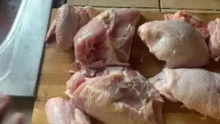 How to cut up whole chicken 🍗 fastest chicken cutting skills