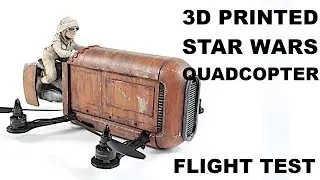 Flying Rey's Speeder bike RC quadcopter inspired by Star Wars The Force Awakens