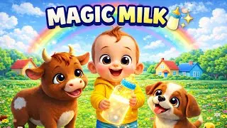 MAGIC MILK 🍼✨ | Baby & Cow Moral Story | Kids Cartoon Video || #hindicartoon #cartoon 