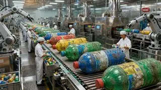 Inside the Plastic Recycling Factory: How Mountains of Dirty Waste Become Brand-New Bottles