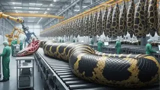 Inside the Giant Anaconda Bio-Processing Plant: Turning Massive Serpents into High-Value Leather