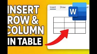 Insert Rows & Columns Anywhere in MS Word Tables! 🧩 | Super Easy Table Editing Tricks (2025)