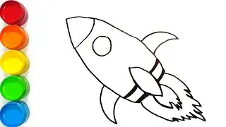 Toy Rocket Coloring and Drawing Learn Colors for kids | JoJo Toy Art ☆
