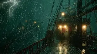 🌬️ Thunder & Ocean Surf | Relaxing Nature Sounds for Sleep & Calm Healing