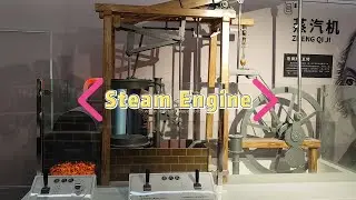Working Steam Engine Model Interactive Power Demonstration for Science Museums & Industrial History