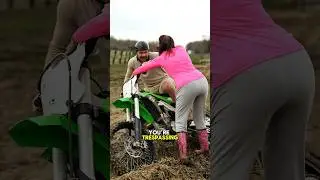 Angry Karen vs. Guy on Dirtbike