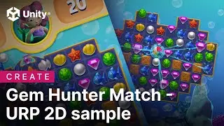 Gem Hunter Match Trailer - URP 2D sample | Unity