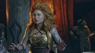 Thrud's reaction to Atreus wolf transformation