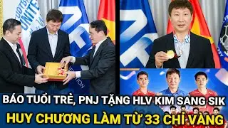 Báo Tuổi Trẻ, PNJ tặng HLV Kim Sang Sik huy chương làm từ 33 chỉ vàng