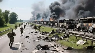 Шокирующе! Российские войска уничтожили 30 автобусов, перевозивших 2400 американских военнослужащих