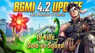 OMG!😱 New Monster & Plants 4.2 Pochinki 19 Kills in SOLO VS SQUAD in BGMI 