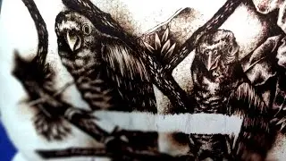 19&deg; [Amazonian species] - PYROGRAPHY Guitar - By C&eacute;sar Guti&eacute;rrez AP - HD