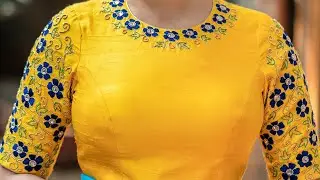 aari work for beginners | aari work blouse designs | aari leaf filling stitch | aari class | #293