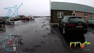 Sofies run around Thurso: 2, high latitude training by the sea