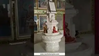 White Marble Temple Carving Design - Marble Artifacts