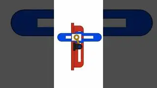 Slider Crank Mechanism 📌#viral #cad #animation #cadcam #engineering #mechanism #solidworks #design3D
