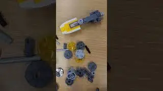 building #lego #starwars Y wing in 55 seconds