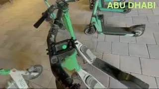Riding an Electric Scooter in Abu Dhabi 🛴 | UAE DIARIES 🇦🇪 |